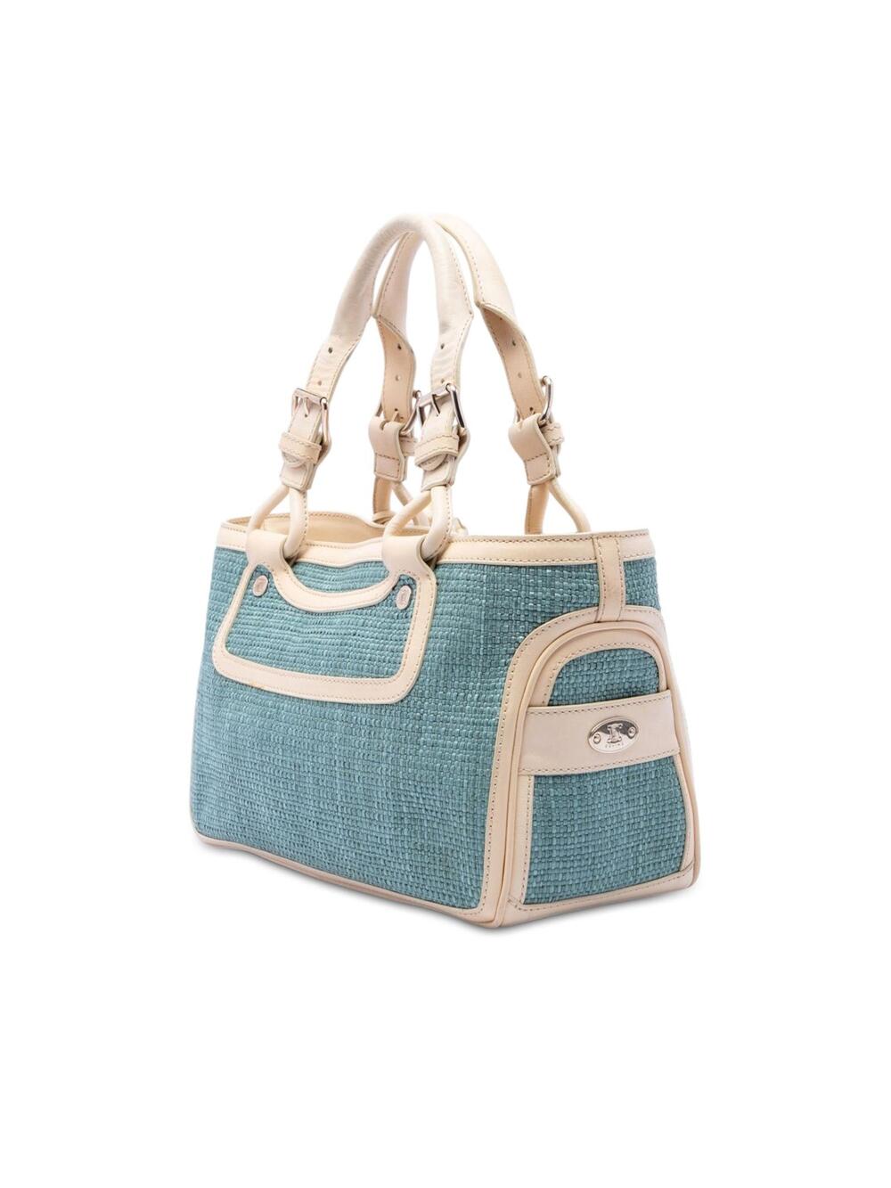 Celine Raffia Boogie Handbag Pre-Loved #330342C51B - Picture 2 of 7